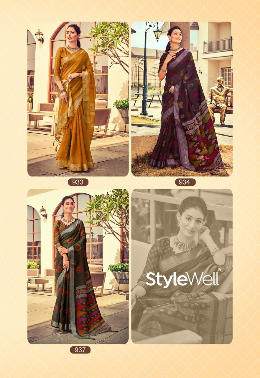 Stylewell Anupama 4 Fancy Ethnic Wear Wholesale Designer Printed Sarees Catalog